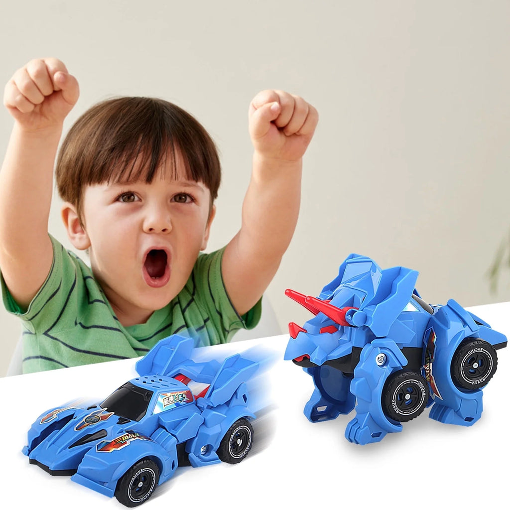 Car Toys Dinosaur Toys for Boys Aged 2 3 4+ Gift Transforming Dinosaur Toys Dinosaur Car Toy Pull Back Dino Race Car