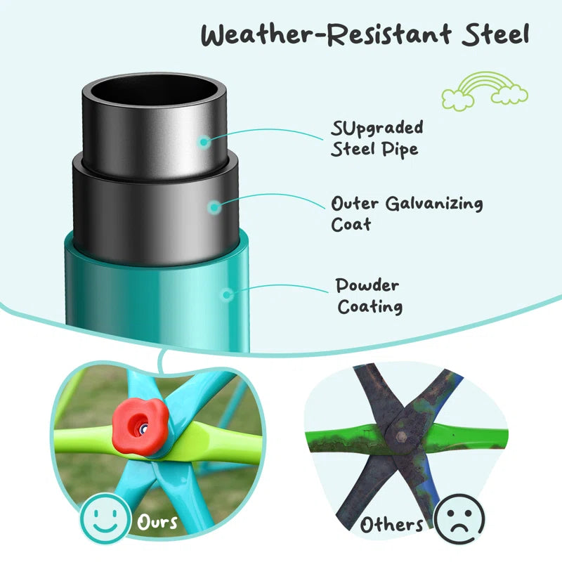 Climbing Dome  120'' W Metal Climbing Dome