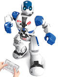 Kids Remote Control Intelligent Robot Toys,Educational Programmable Smart Robot,Perfect Gift for Boys 4 5 6 7 8+,Blue
