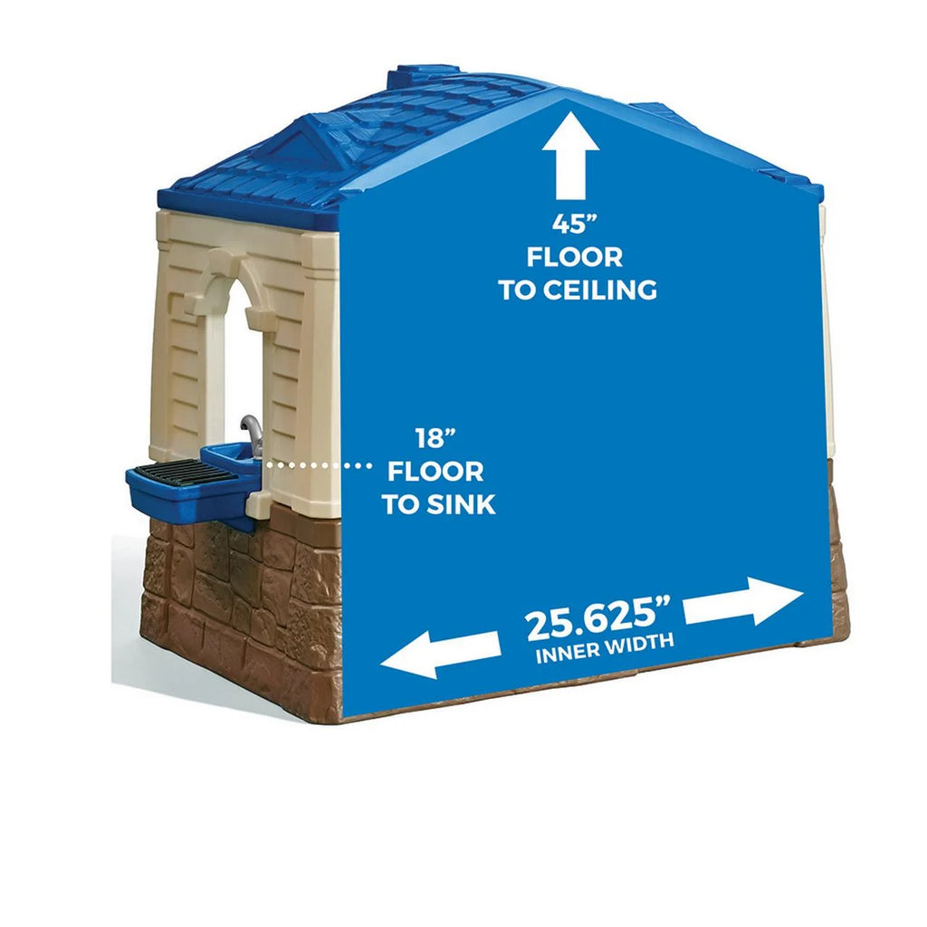 Neat & Tidy Cottage Playhouse Plastic Kids Outdoor Toys