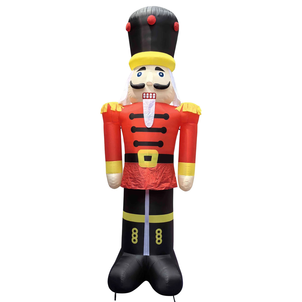 Lighted Inflatable Nutcracker Soldier Commercial Outdoor Christmas Decoration - 20'